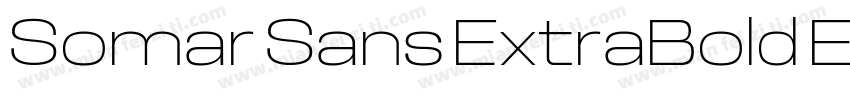 Somar Sans ExtraBold Expanded字体转换